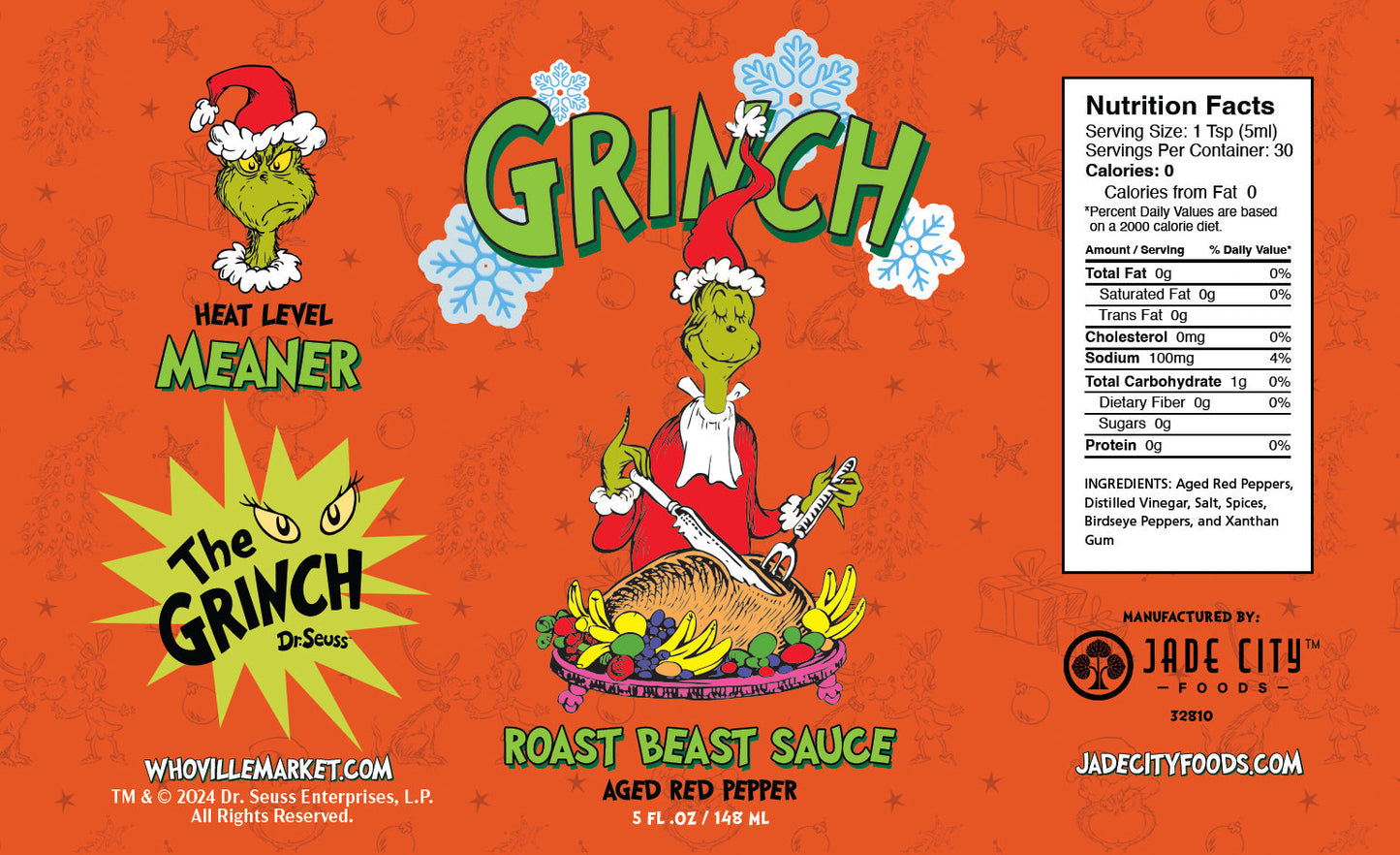 Grinch Hot Sauce 10-Pack - - Hot Sauce