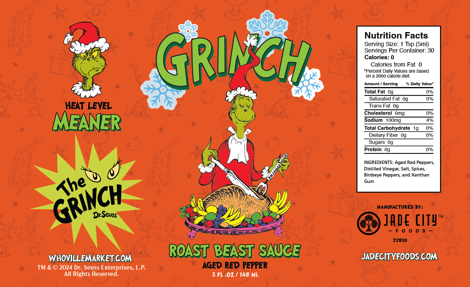 Grinch Hot Sauce 10-Pack - - Hot Sauce