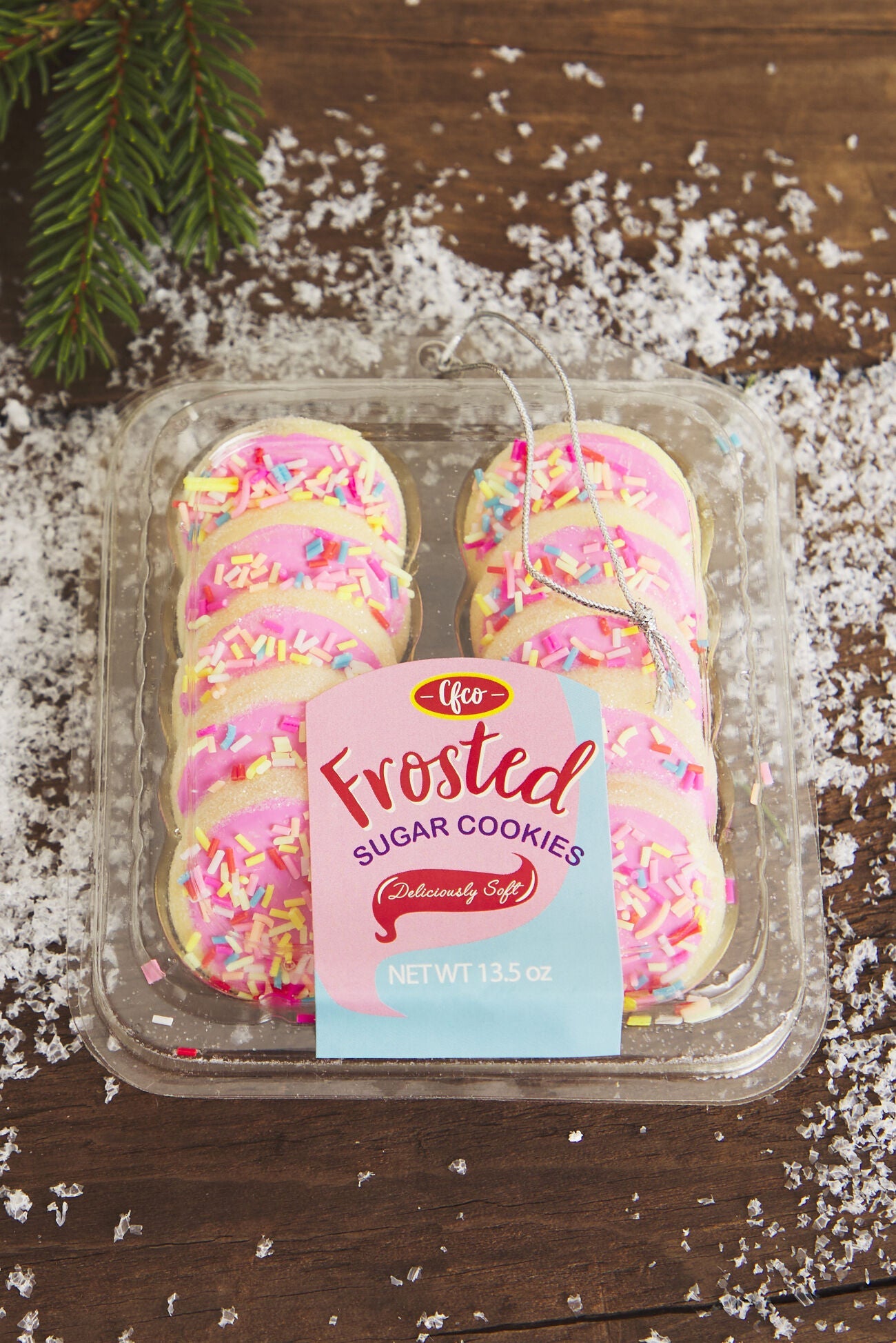 Packaged Frosted Sugar Cookies Ornament - - Christmas