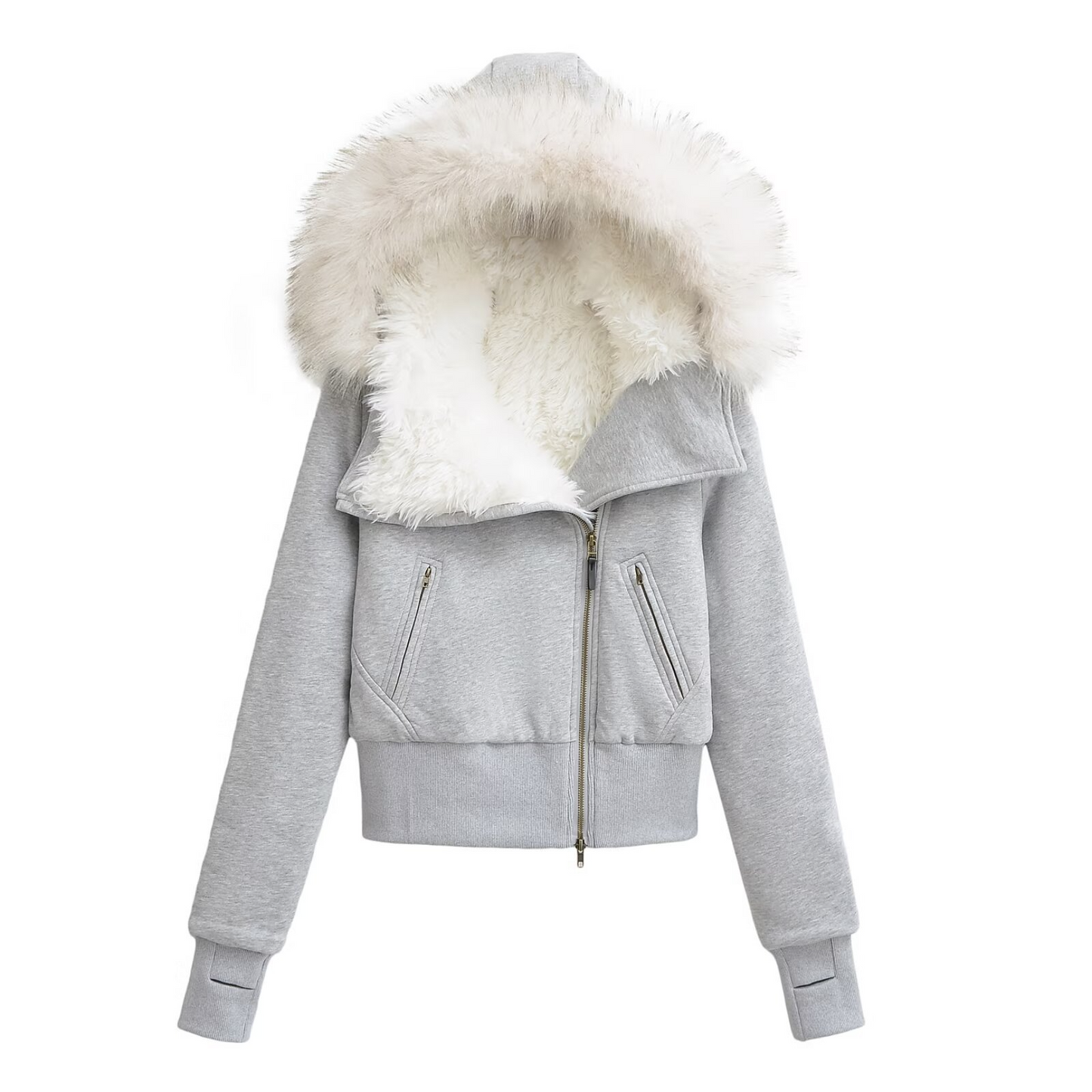 Womens Retro Cardigan Versatile Casual Jacket - Gray M - jacket