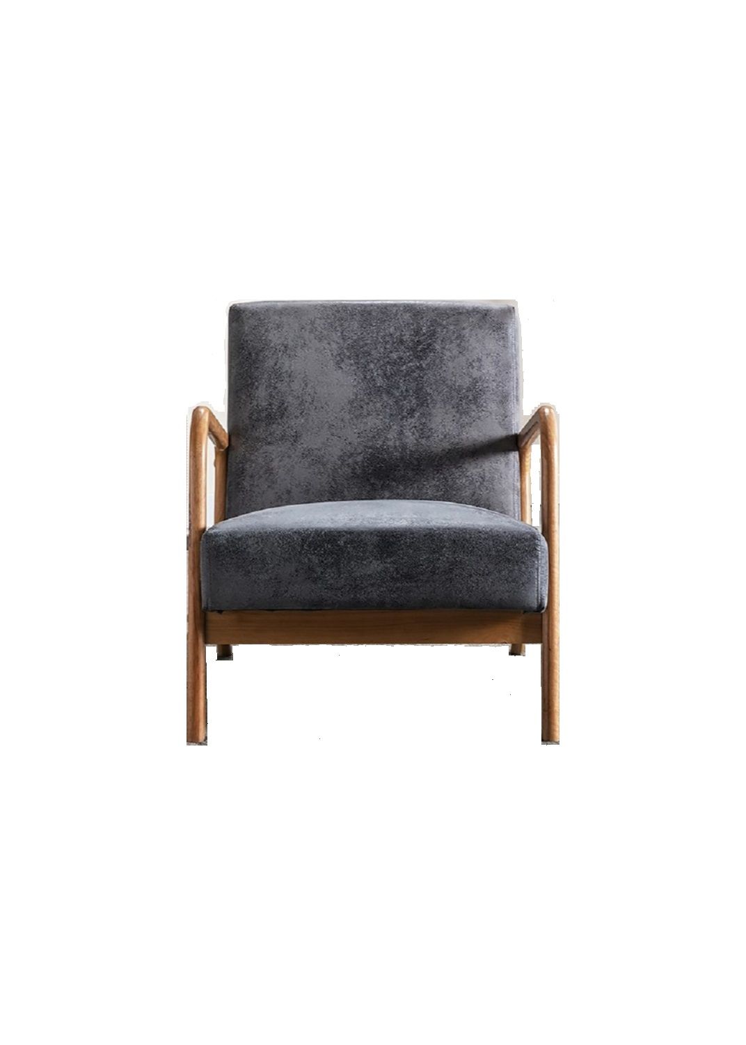 Classic Mid-Century Modern Accent Chairs, Open Framed Armchair With Cushioning- Unique Piece Furniture- {{Product type}}