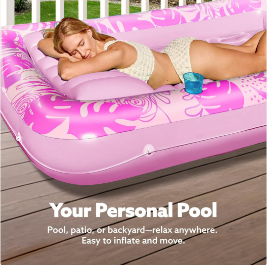 Inflatable Pool Floating Bed - - pool float