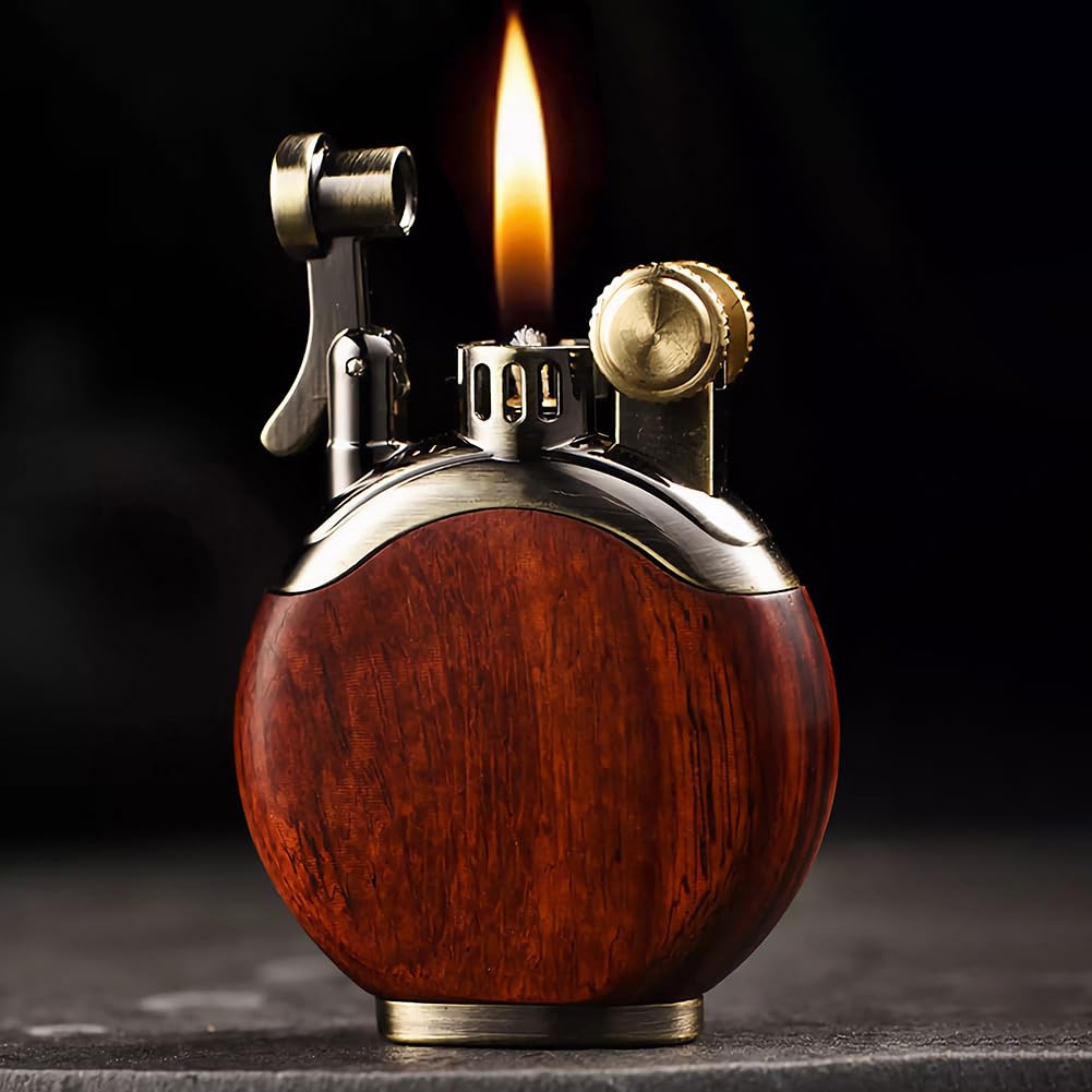 Antique Windproof Kerosene Lighter - Red Vintage Style - Red - lighter