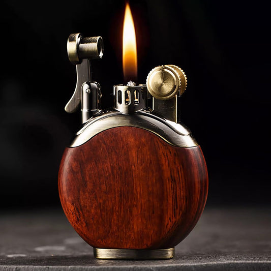 Antique Windproof Kerosene Lighter - Red Vintage Style - Red - lighter
