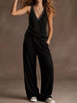Full Size V-Neck Tank Top & Wide-Leg Pants Set Plus Size- Shopimist- {{Product type}}