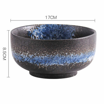 Creative Japanese Style Ceramic Noodle Bowl - Color - bowls