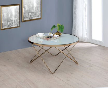 Valora - Glass Coffee Table - White Coffee Tables - Coffee Tables