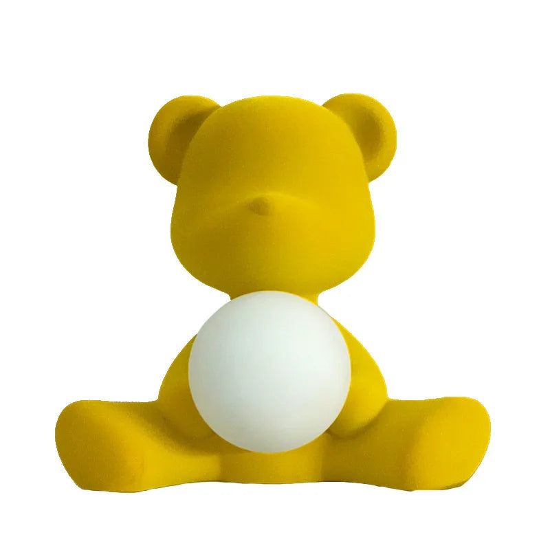 Teddy Bear LED Resin Table Lamp