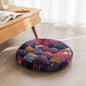 Japanese-Style Cotton Futon Floor Cushion (Round or Square) - Round 1 Style - Floor Cushion