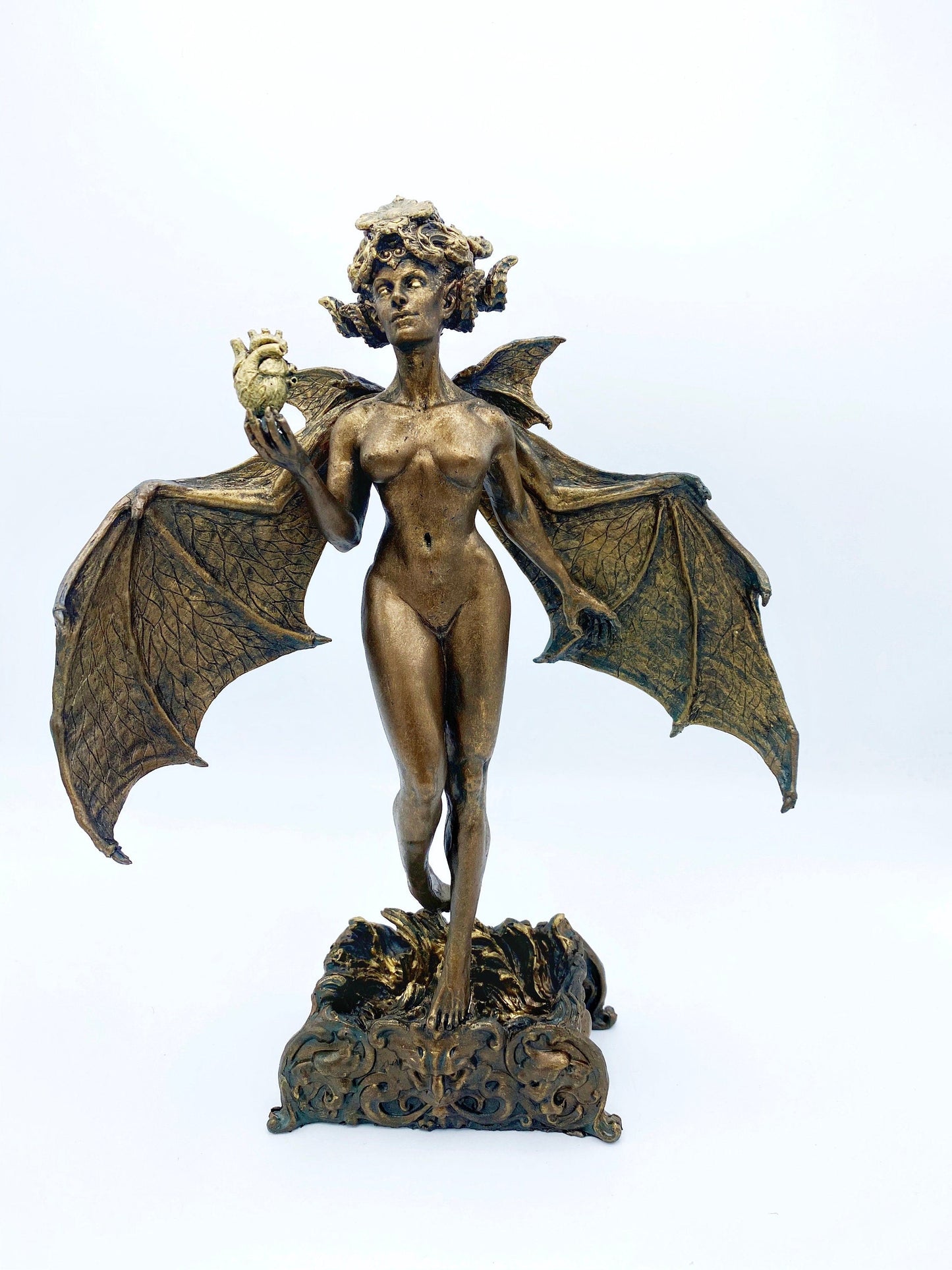 Lilith Statue, Hand Painted Resin Sculpture | Mythic Goddess Figurine |Myths and Legends Character |Altar Statue for Gothic Home Decor - -