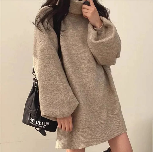 Chic and Cozy Oversized Turtleneck Sweater