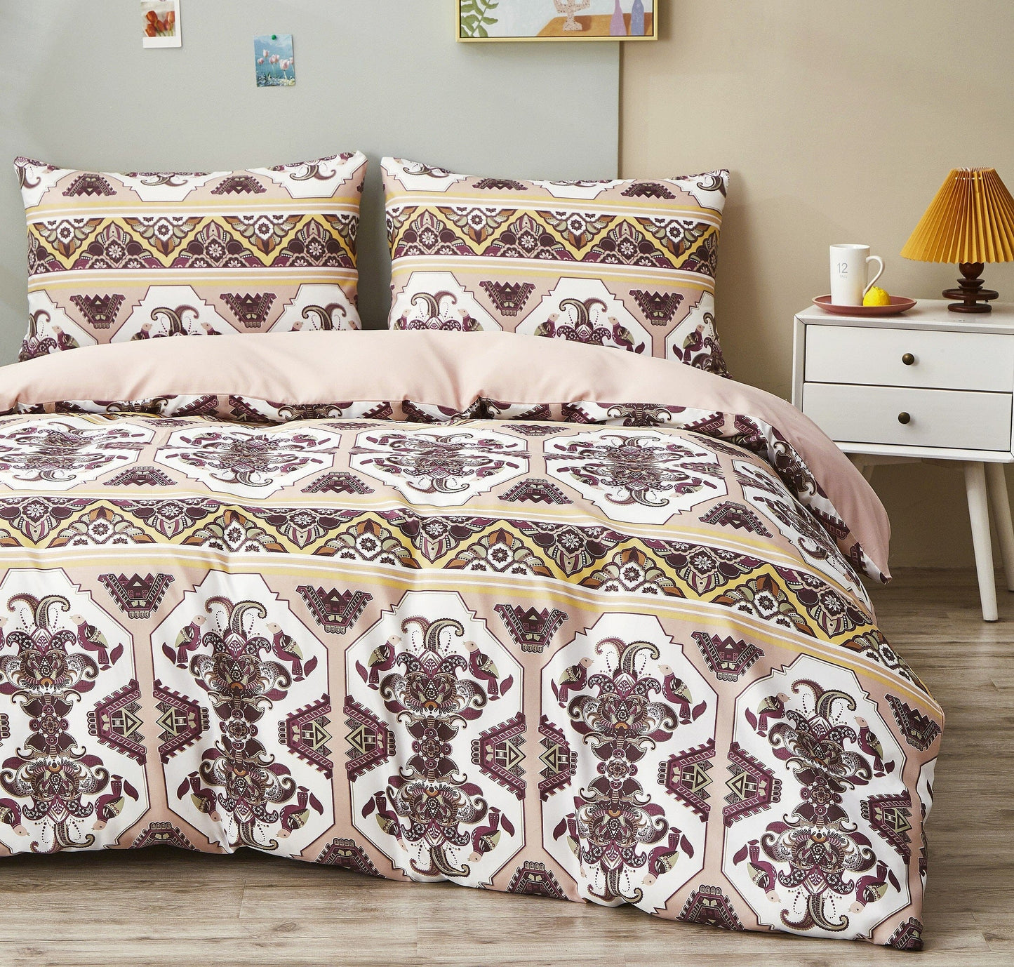 DaDa Bedding Oriental Kilim Persian Duvet Cover Set - - Duvet Covers