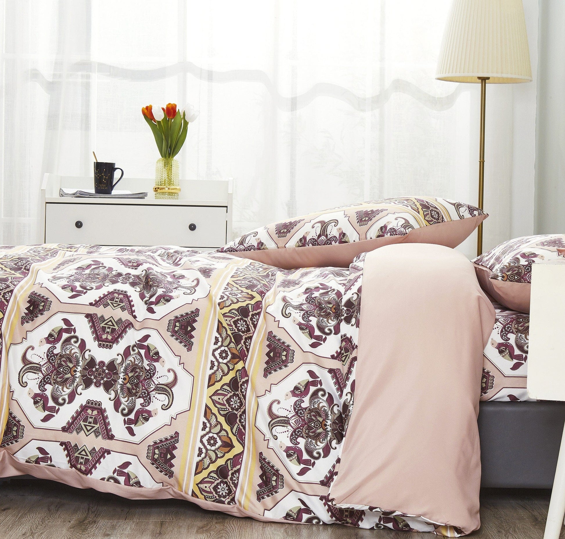 DaDa Bedding Oriental Kilim Persian Duvet Cover Set - - Duvet Covers