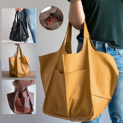 Leather Womens Shoulder Bag Soft Large Capacity - - handbag