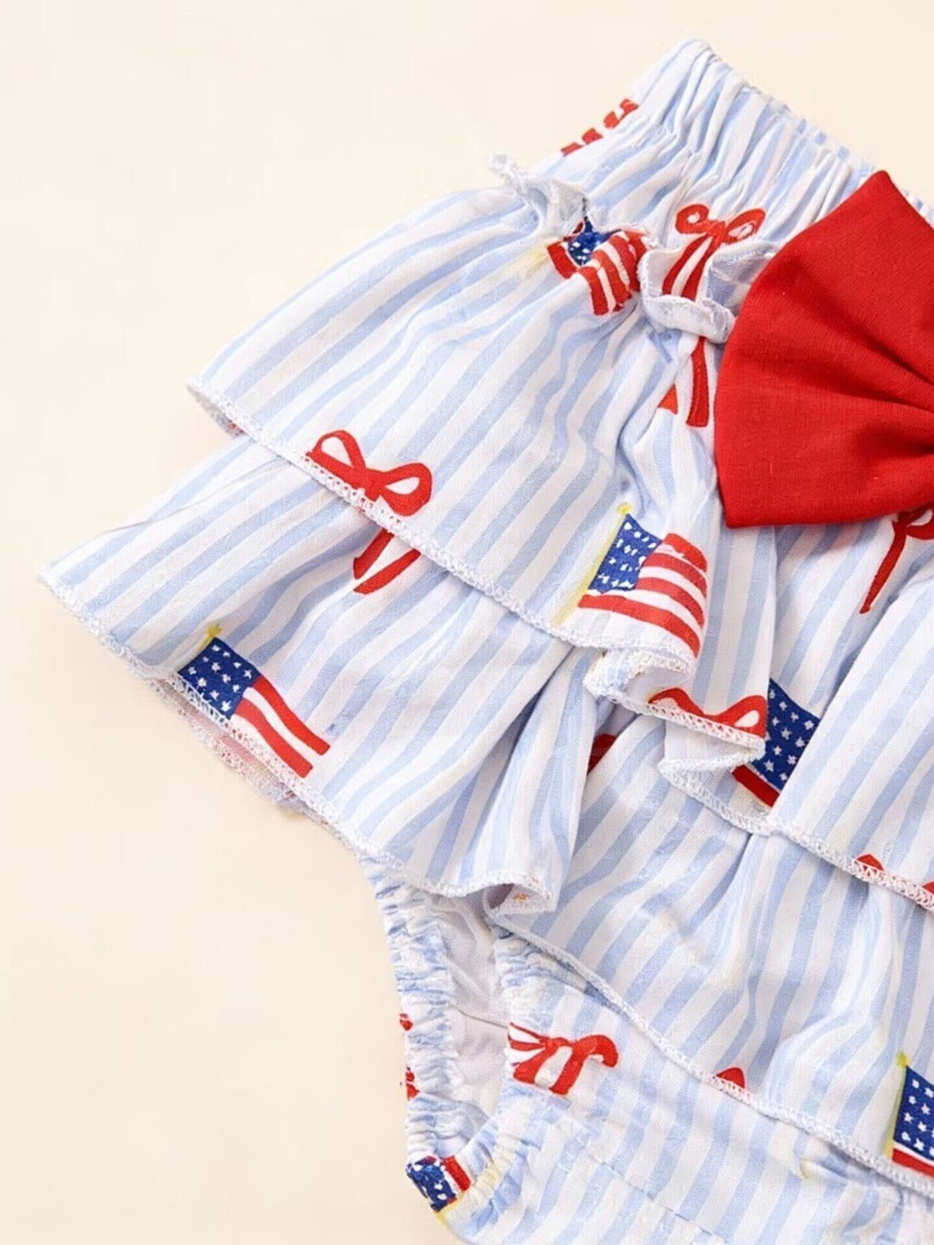 Children's My First 4th of July Bodysuit & Skort & Headband Set - -