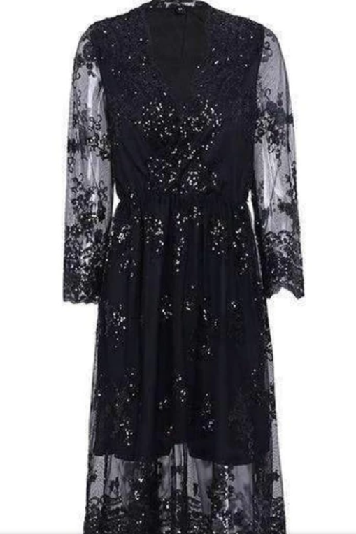Sparkle Sequin Evening Dress - - dress