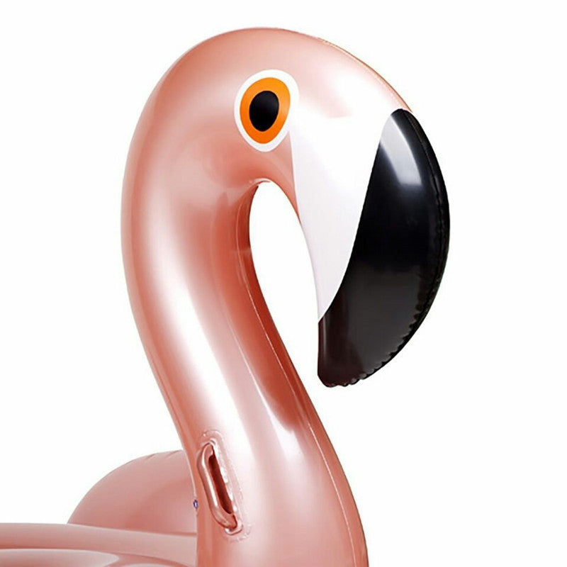 Rose Gold Flamingo Inflatable Pool Float - - pool float