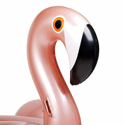 Rose Gold Flamingo Inflatable Pool Float - - pool float