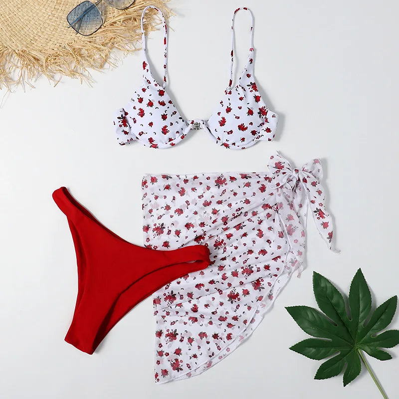 Bikini 3 Piece Women Swimwear