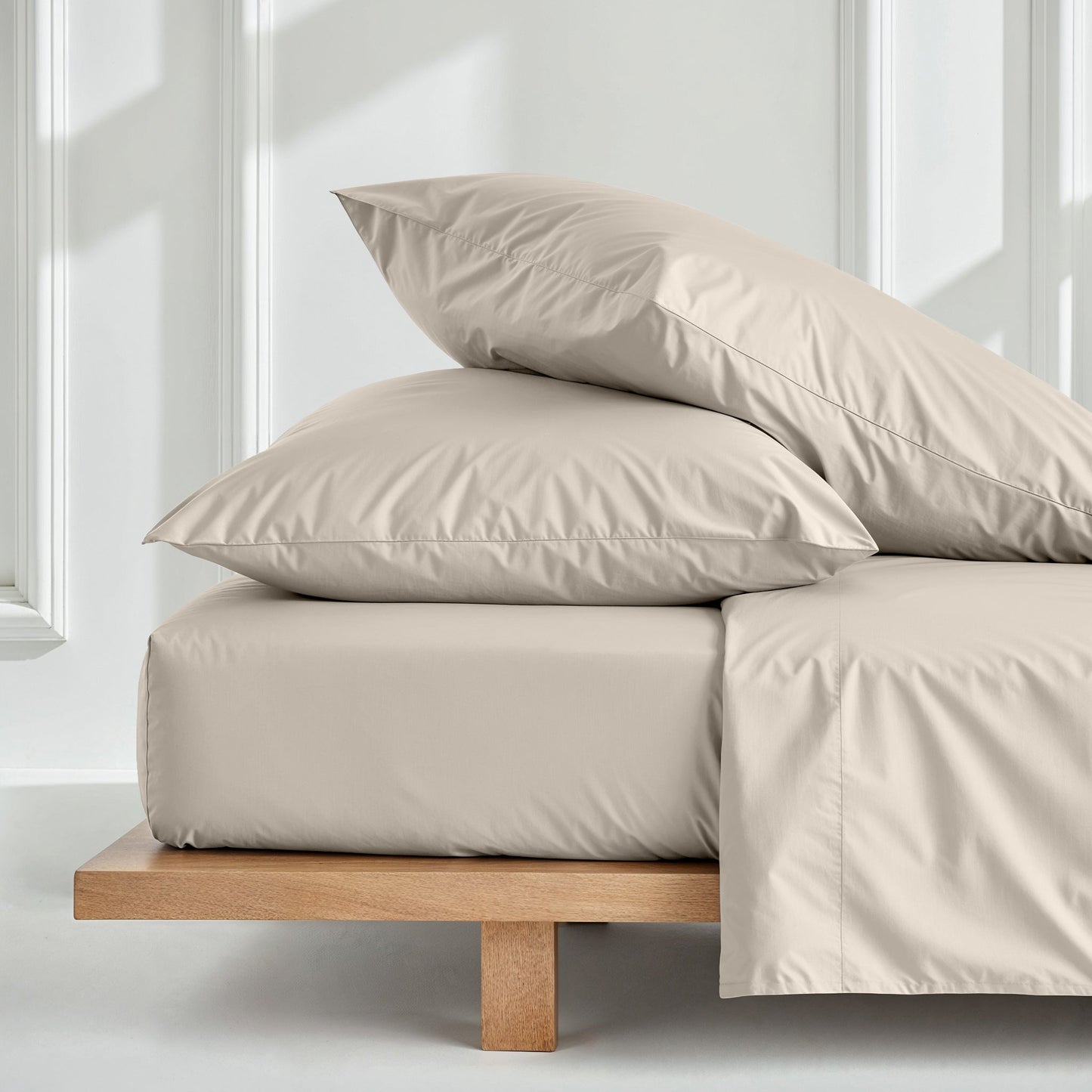 Luxe Australian Sateen Sheet Set - Sand - Home - Bed