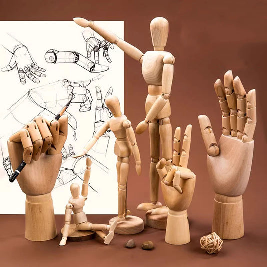 Jointed Doll Drawing Sketch Mannequin Movable Limbs Wooden Hand Body