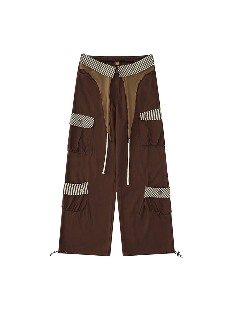 Womens Summer Retro American Pants - Coffee S - pants