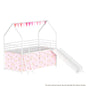 Jack - House Loft Bed With Slide And Curtain Set- HouseOfZazla- {{Product type}}