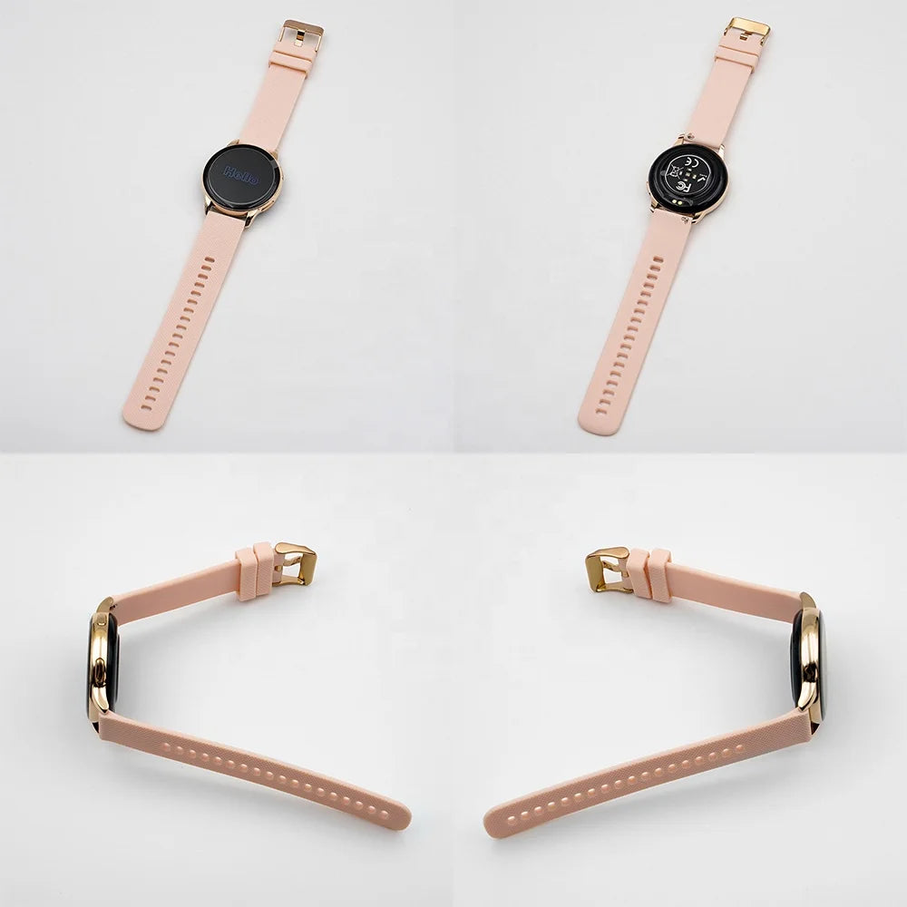 Smart Watch Ladies AMOLED Screen BT Call 300mAh