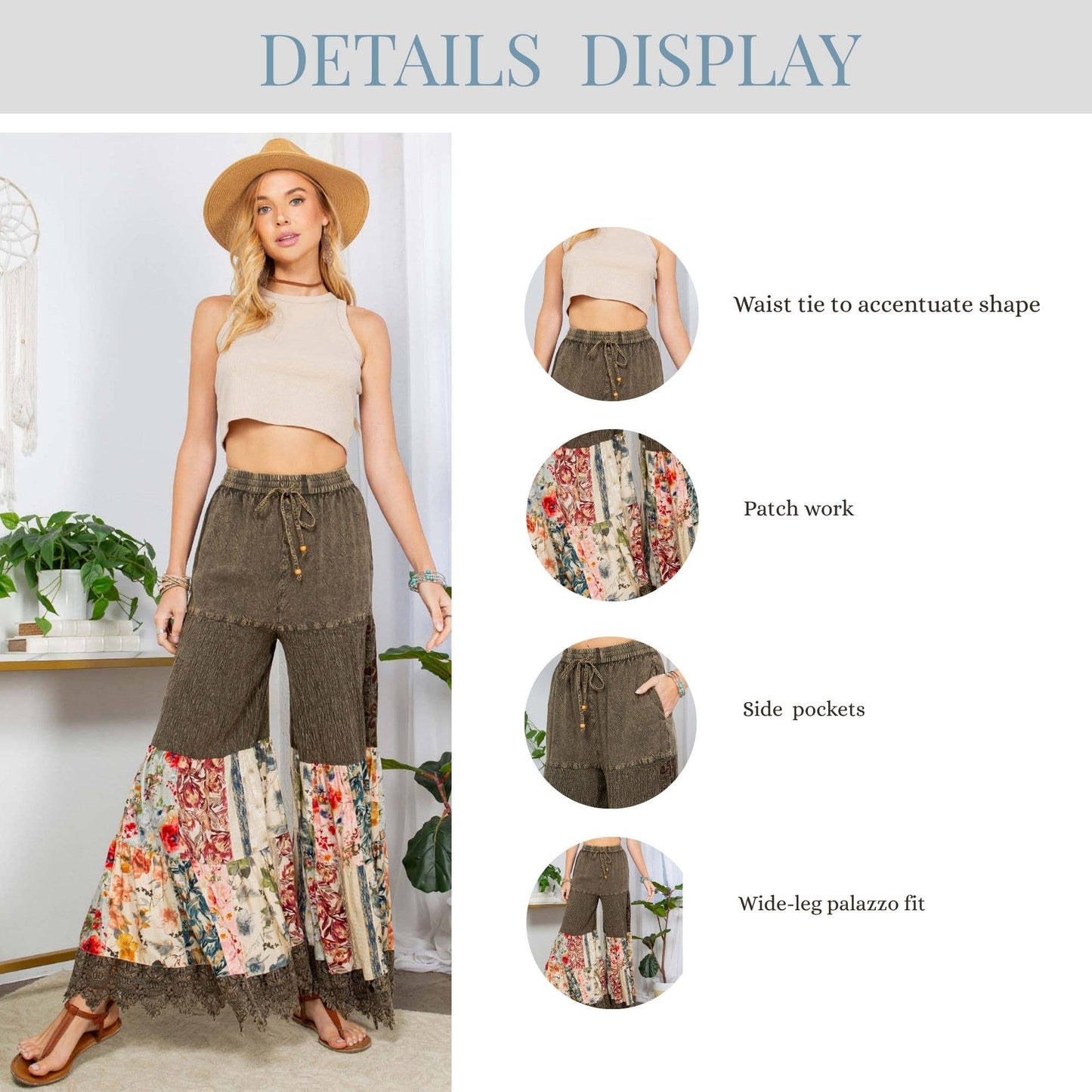 60's Bohemian Bell Bottom Pants- DoodleBug's- {{Product type}}