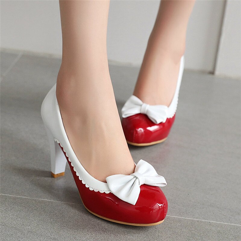 Colorful Princess Bow High Heels and Flats - - heels