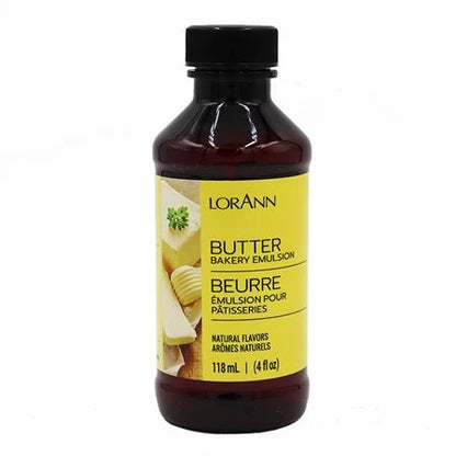 LorAnn Oils Butter Vanilla Bakery Emulsion, 4 fl. oz - -