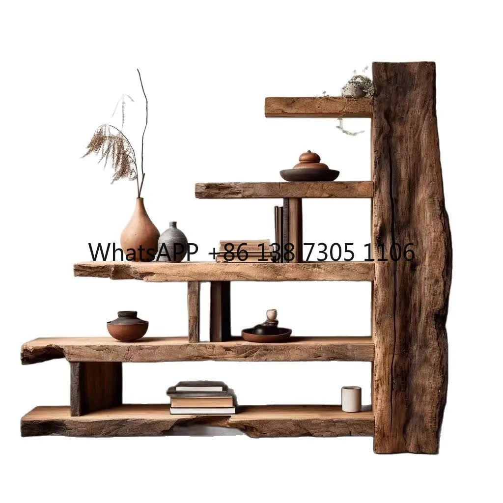 Old Elm Bogu Frame, Retro Duobao Pavilion Display Stand or Partition - -