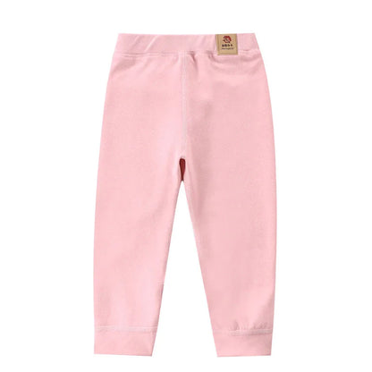 Thermal Thin Velvet Solid Pants pink