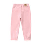 Thermal Thin Velvet Solid Pants pink