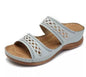 Open Toe Vintage Sandals - Light Blue 35 - sandals