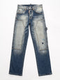 Men's Distressed Wash Jeans - Dark -