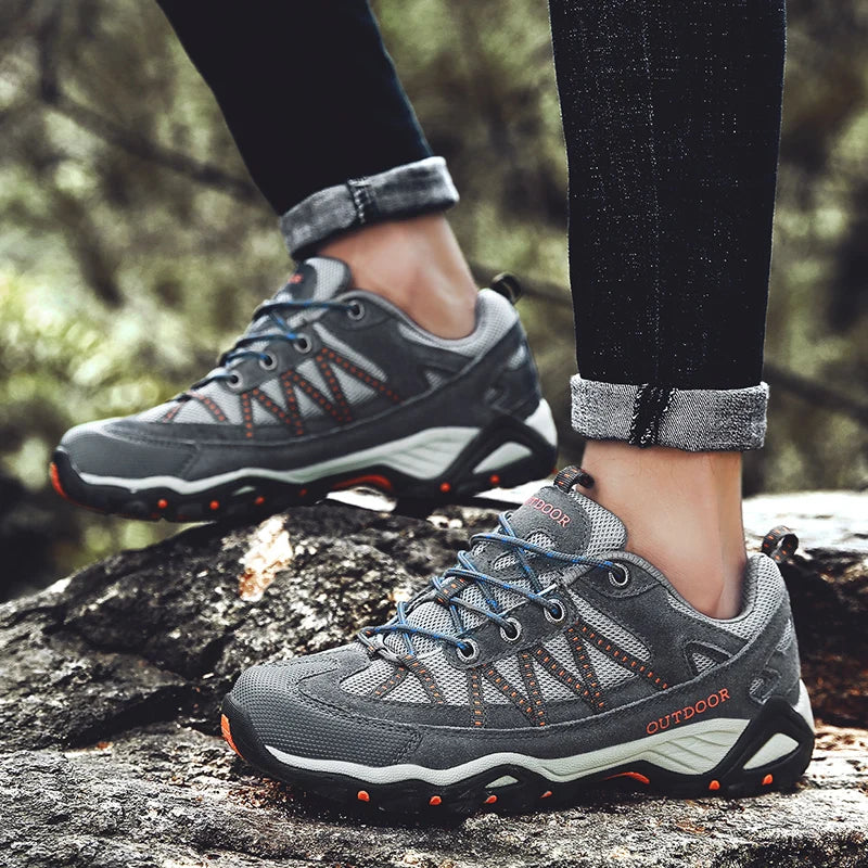 Wear-Resistant Hiking Shoes Non-Slip Climbing Canvas