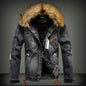 Vintage Denim Hooded Jacket - black - Coat