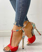 Women's Stiletto High Heel Open-Toe Sandals