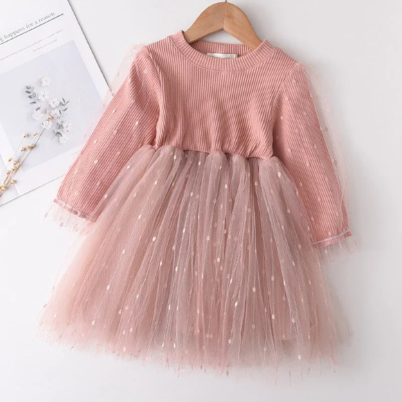 Girls Princess Dress Floral Dress pink