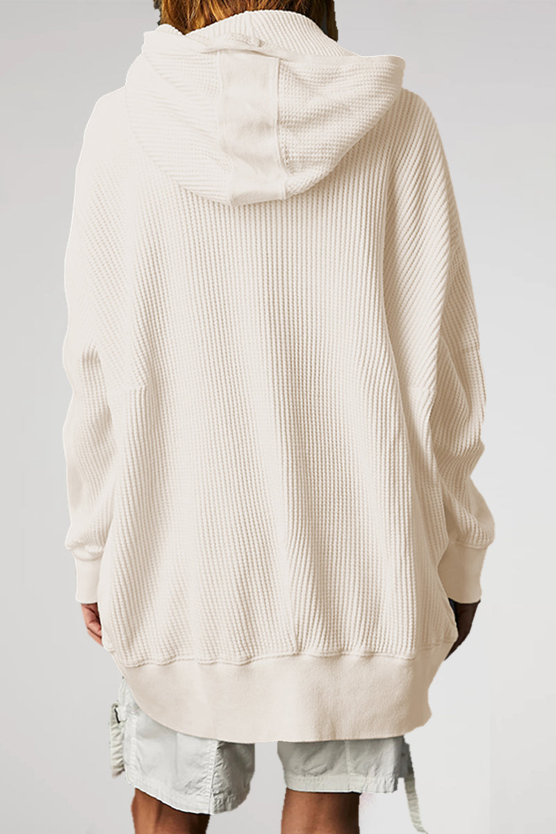Zip-Up Long Sleeve Jacket - -