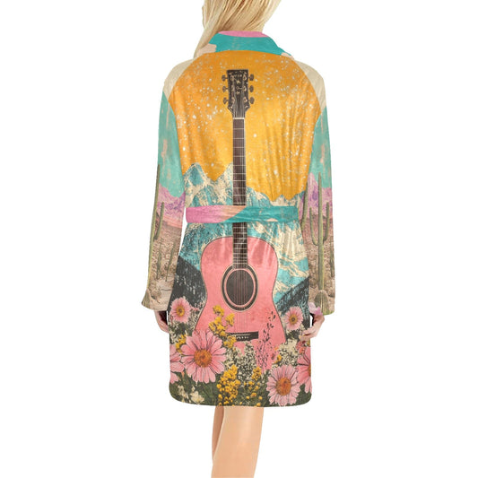 Baha Ranch Retro Pop Western Bath Robe - - Robes
