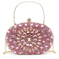 Elegant Rhinestone Evening Clutch - Pink - clutch