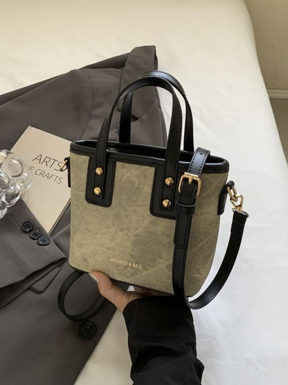Top Handle Crossbody Bag - Black One Size -
