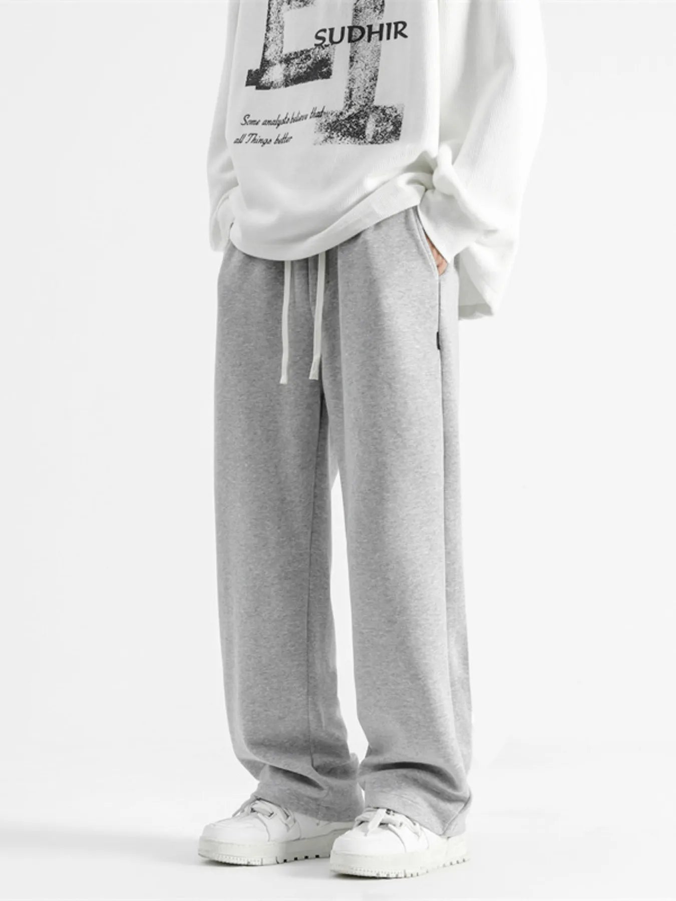 Men's Full Size Casual Loose Fit Sweatpants Plus Size - -
