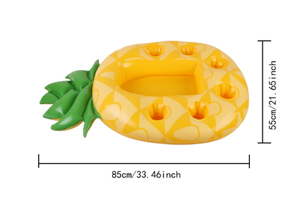 Pineapple Pool Drink Holder & Floating Snack Tray - - pool float