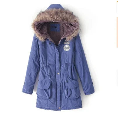 Casual Ladies Jacket Thick Warm Large Hooded Winter Coat Women Coats Jackets