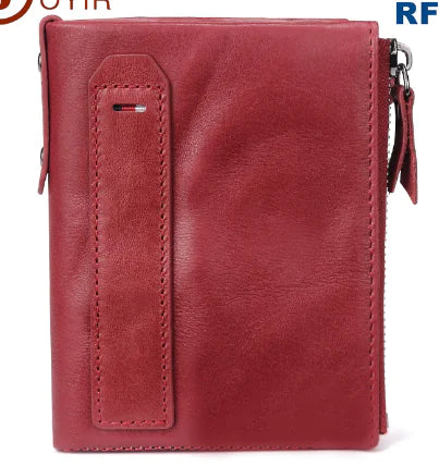 Genuine Leather RFID Anti-Theft Men's Wallet