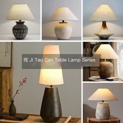 Zhongshan Ceramic Table Lamp - Vintage Japanese Style Kia Day Design