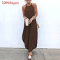 Sleeveless Summer Long Dresses - Kia Day Design